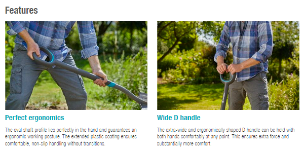 Gardena ErgoLine Small Spade Garden Plus