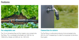 Gardena Tap Fitting 13 mm (1/2") – 3/4" thread Garden Plus