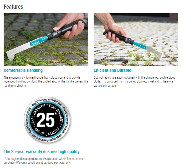 Gardena Comfort Patio Weeder Garden Plus