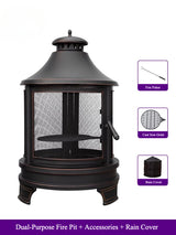 Dual-Purpose Outdoor Fire Pit