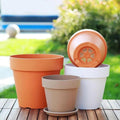 Classic Imitation Ceramic PE Flower Pot