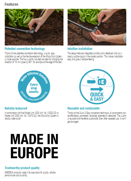 Gardena L-Joint 13 mm (1/2") Garden Plus