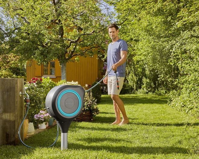 Gardena Garden Hose Box RollUp M, 20m Garden Plus