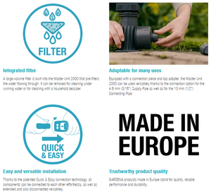 Gardena Master Unit 2000 Garden Plus