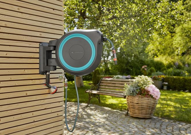 Gardena Wall-Mounted Hose Box RollUp L, 30m Garden Plus