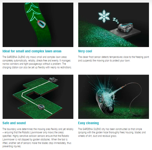 Gardena Robotic Mower SILENO city, 500 m² Garden Plus