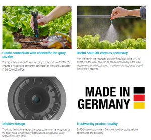 Gardena Micro Mist Nozzle Garden Plus