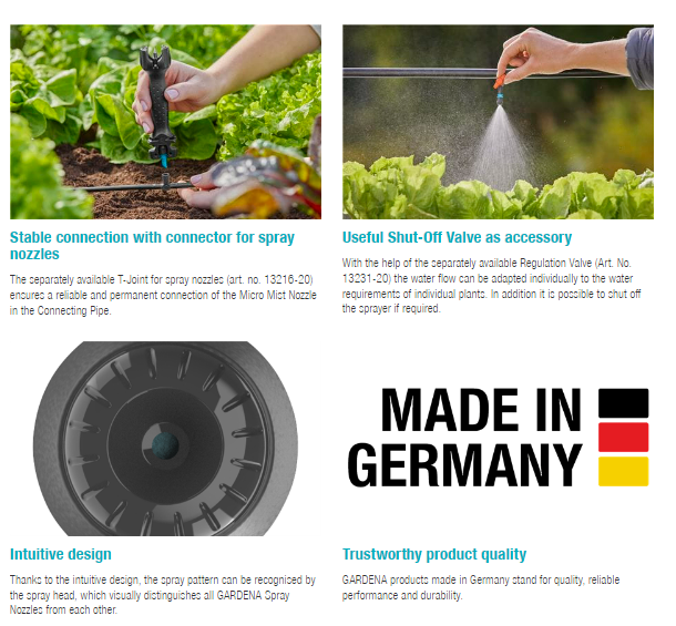 Gardena Micro Mist Nozzle Garden Plus