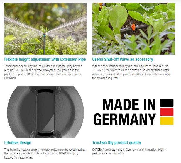 Gardena Micro Strip Sprinkler Garden Plus