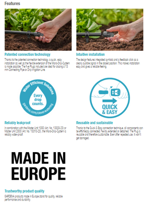 Gardena Plug 13 mm (1/2") Garden Plus