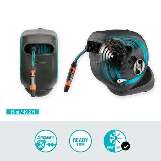 Gardena Wall-Mounted Hose Box RollUp S, 15m 18600-20