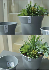 RevoLumini - Round Plastic Planter Set No.1
