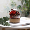 Luxury Preserved Rose Music Box with Glass Dome