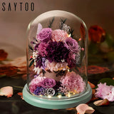 Preserved Carnation Hug Bucket with Ambient Light