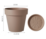 Classic Imitation Ceramic PE Flower Pot