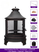Dual-Purpose Outdoor Fire Pit