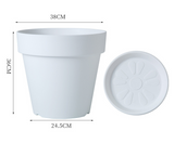 Classic Imitation Ceramic PE Flower Pot