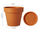 Classic Imitation Ceramic PE Flower Pot
