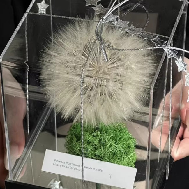 Preserved Sunflower & Dandelion Floral Arrangement