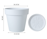 Classic Imitation Ceramic PE Flower Pot