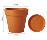 Classic Imitation Ceramic PE Flower Pot