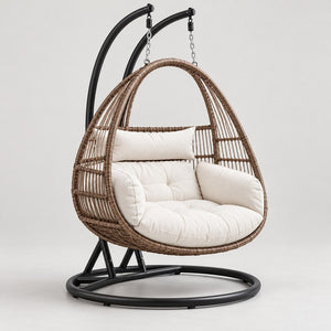 KYT Wide Egg Hanging Chair with Twin Supports - hero