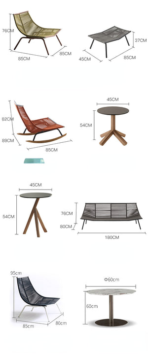 Rattan Woven Recliner Garden Plus