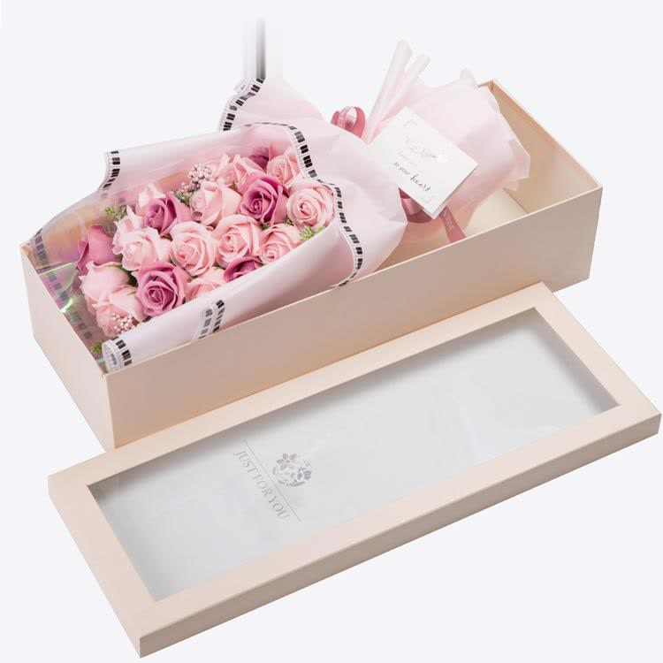 Romantic Soap Rose Flower Bouquet Garden Plus