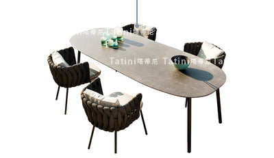 Rattan Chair and Table Combination Garden Plus