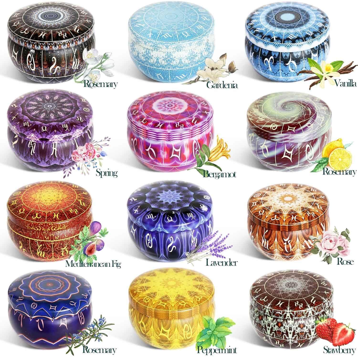 12 Zodiacal Constellations Candles Garden Plus