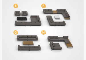 Teak Sofa and Coffee Table Set Garden Plus