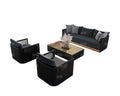 Rattan Teak Sofa Set Garden Plus