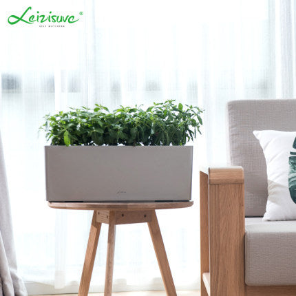 Leizisure Self-Watering Rattan Style Long Planter
