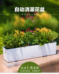 Leizisure Self-Watering Rattan Style Long Planter Garden Plus