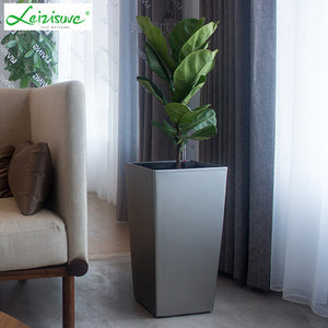 Leizisure Self-Watering Planter High-Trapezoid Garden Plus