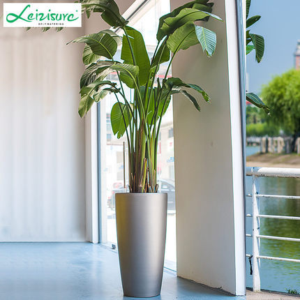 Leizisure Self-Watering Planter High- Cylinder Garden Plus