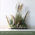Natural Reed Potted Landscape Simulated Planter Piece Garden Plus