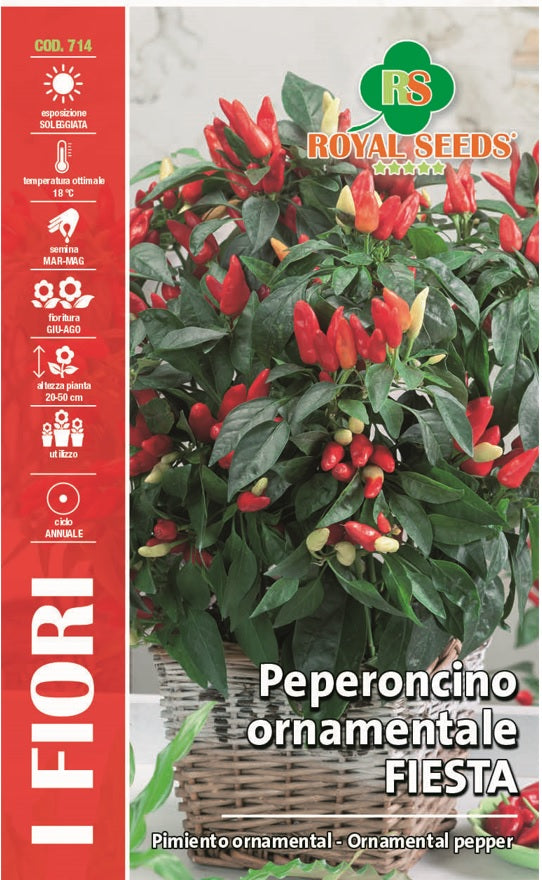 Ornamental Pepper - Royal Seed RYMF341/50 Garden Plus