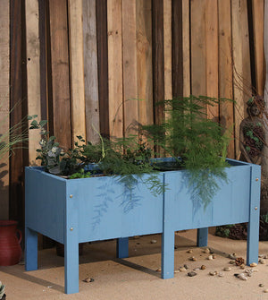 Outdoor Rectangular high-leg Planting Box Garden Plus
