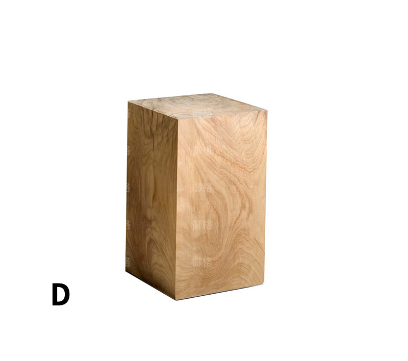 Special-shaped Wooden Side Table Garden Plus
