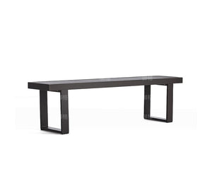 Solid Wood Long Table and Bench Garden Plus