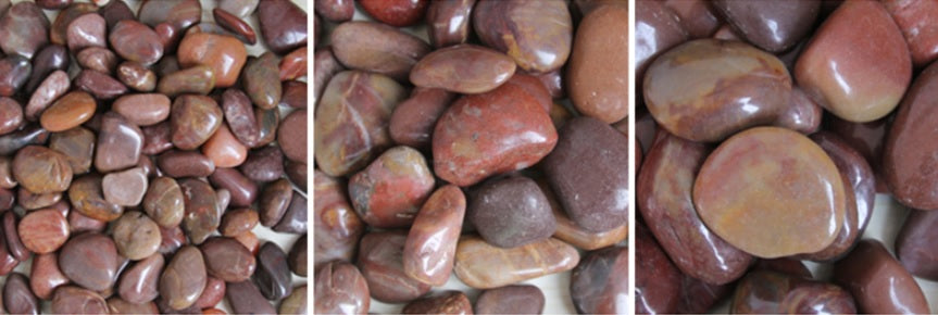 Red pebbles Garden Plus