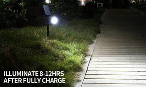 URPOWER 2-in-1 Waterproof 4 LED Solar Spotlight Garden Plus