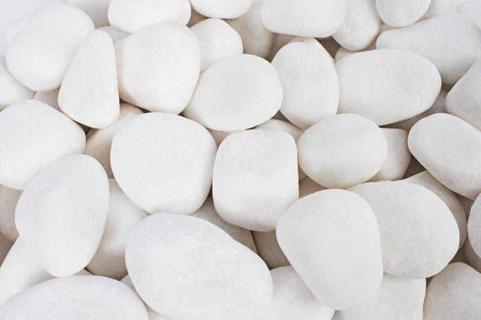 White pebbles