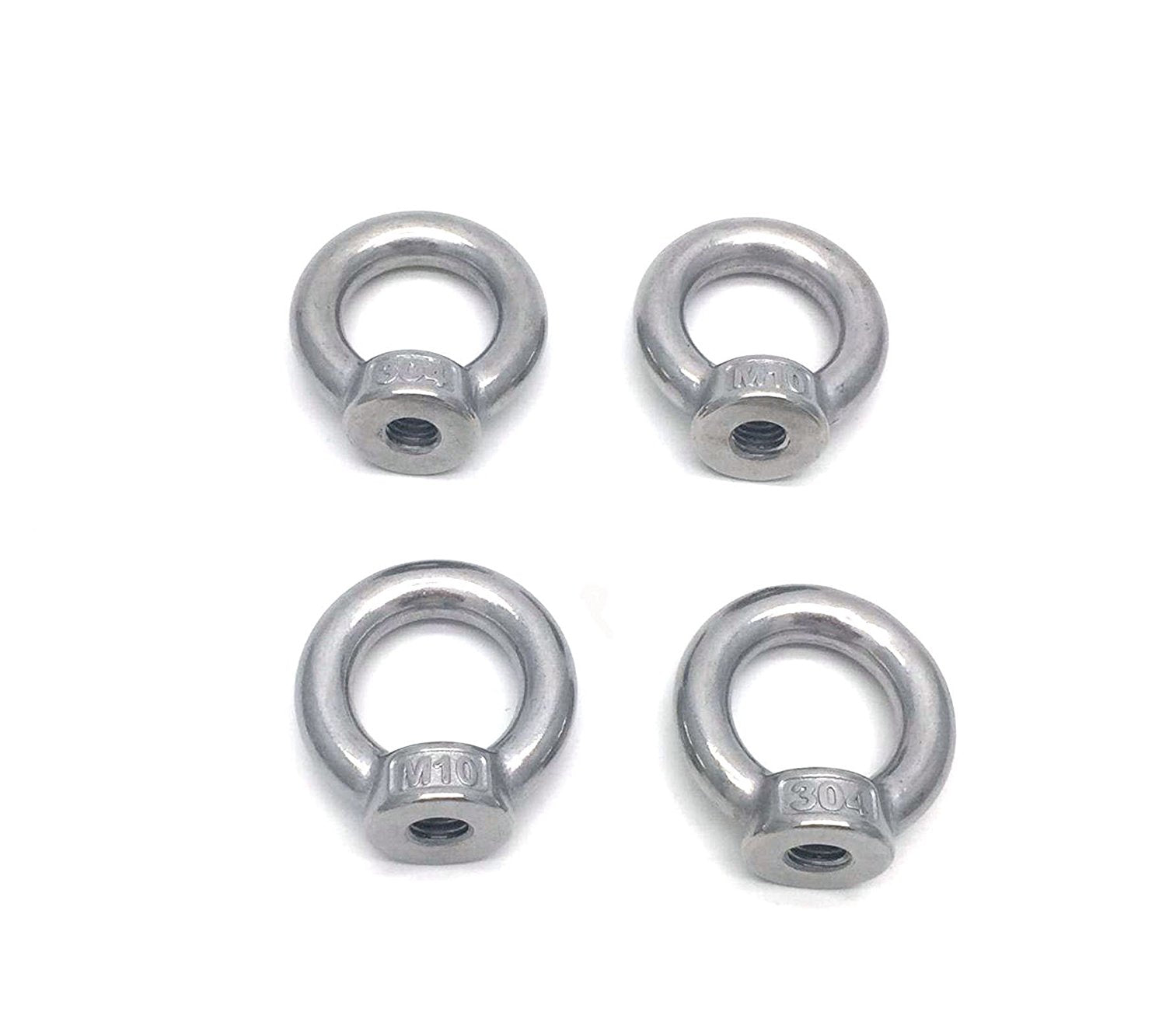 M10 304 Stainless Steel Ring Nut 4pcs Garden Plus