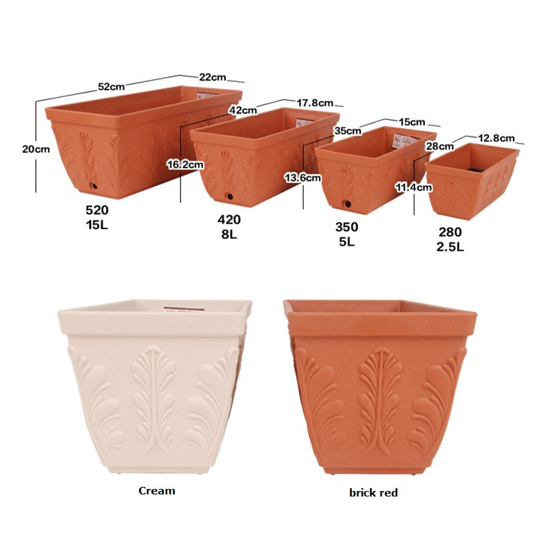 High-quality PRM flower pot – long style Garden Plus