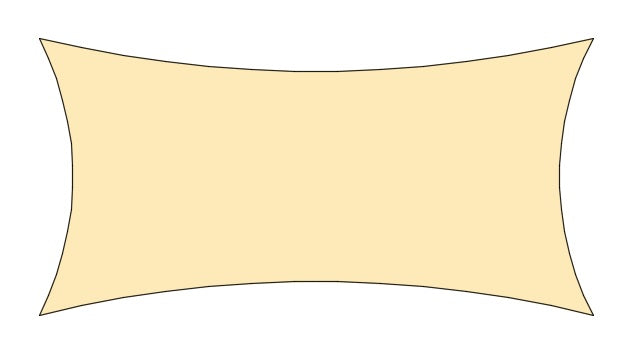 Shade Sail Rectangle Shape Garden Plus