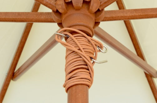 PVC Wooden Pole Umbrella Garden Plus