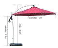 Water Base Metal Umbrella Garden Plus