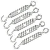 M8 Stainless Steel 304 Hook & Eye Turnbuckle 5pcs Garden Plus
